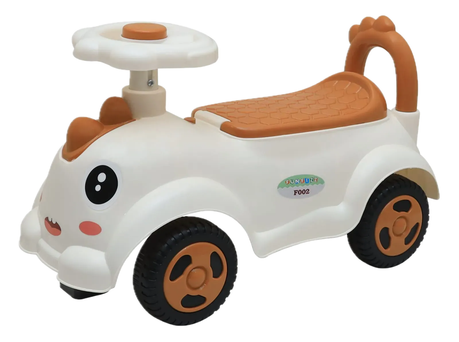 Diano · F002 - Funfizz Toys rider in White & Brown